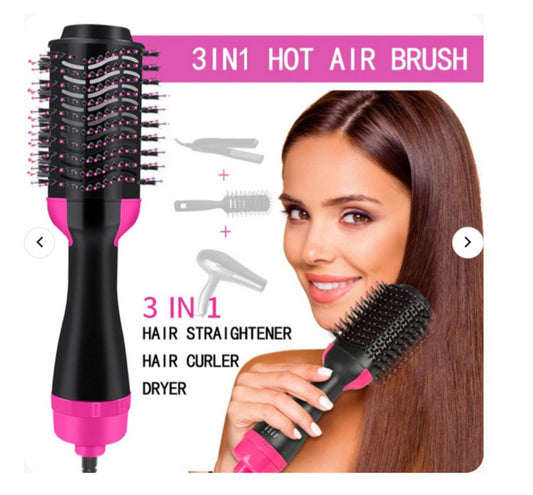 3-in-1 One Step Hot Air Brush Hair Dryer & Styler