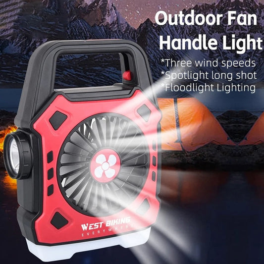 Rechargeable Fan with LED Light