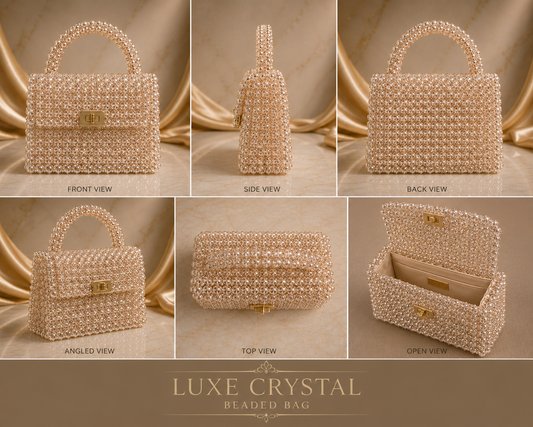 Luxe Crystal Beaded Bag