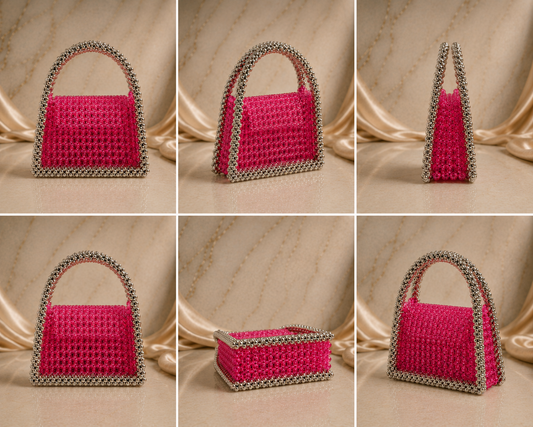 Rose Luxe Beaded Bag