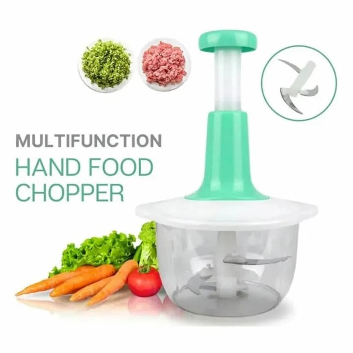 1.5L Manual Food Chopper – Speedy Hand Press Vegetable & Fruit Cutter