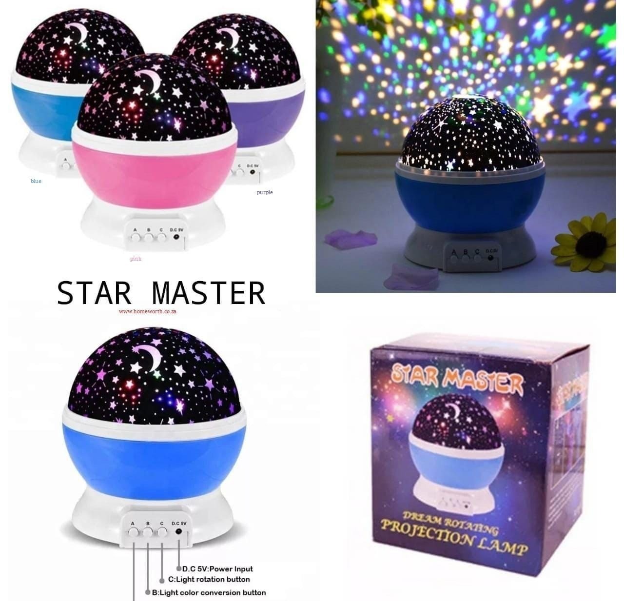 360° Rotating Star Master Projection Lamp | USB/Battery Operated