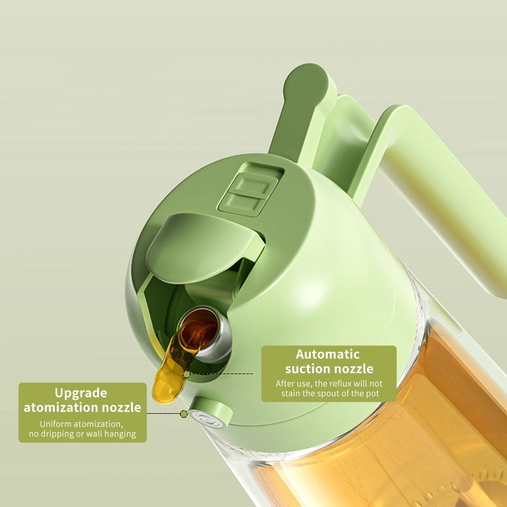 2-in-1 Oil Sprayer Bottle for Kitchen – Spray & Pour Dispenser