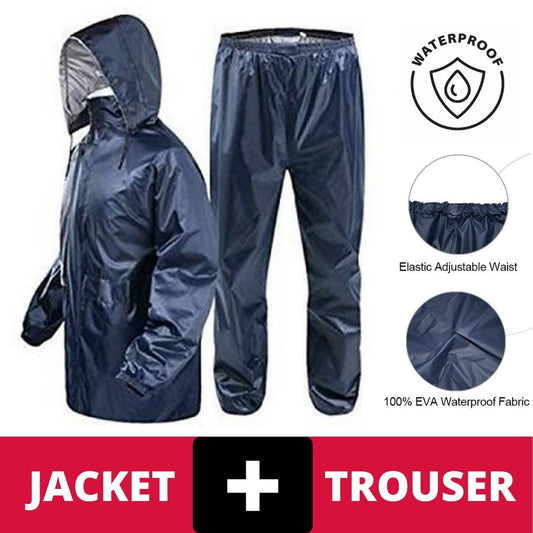 Waterproof Rain Suit for Men & Women | Lightweight Hooded Raincoat