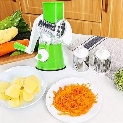 Manual Vegetable Drum cutter Slicer Multifunctional Round Slicer