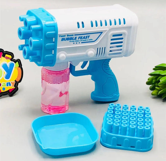 Electric 2-In-1 Rocket Bubble Gun
