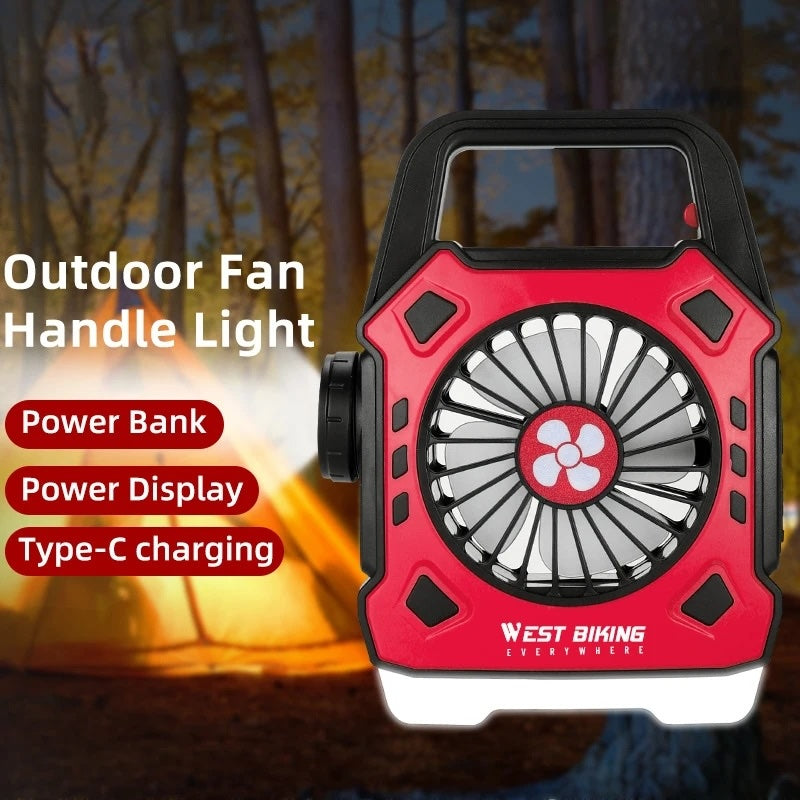 Rechargeable Fan with LED Light