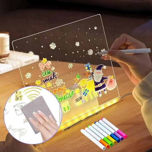 LED Light-Up Writing Board with Markers