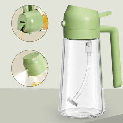 2-in-1 Oil Sprayer Bottle for Kitchen – Spray & Pour Dispenser