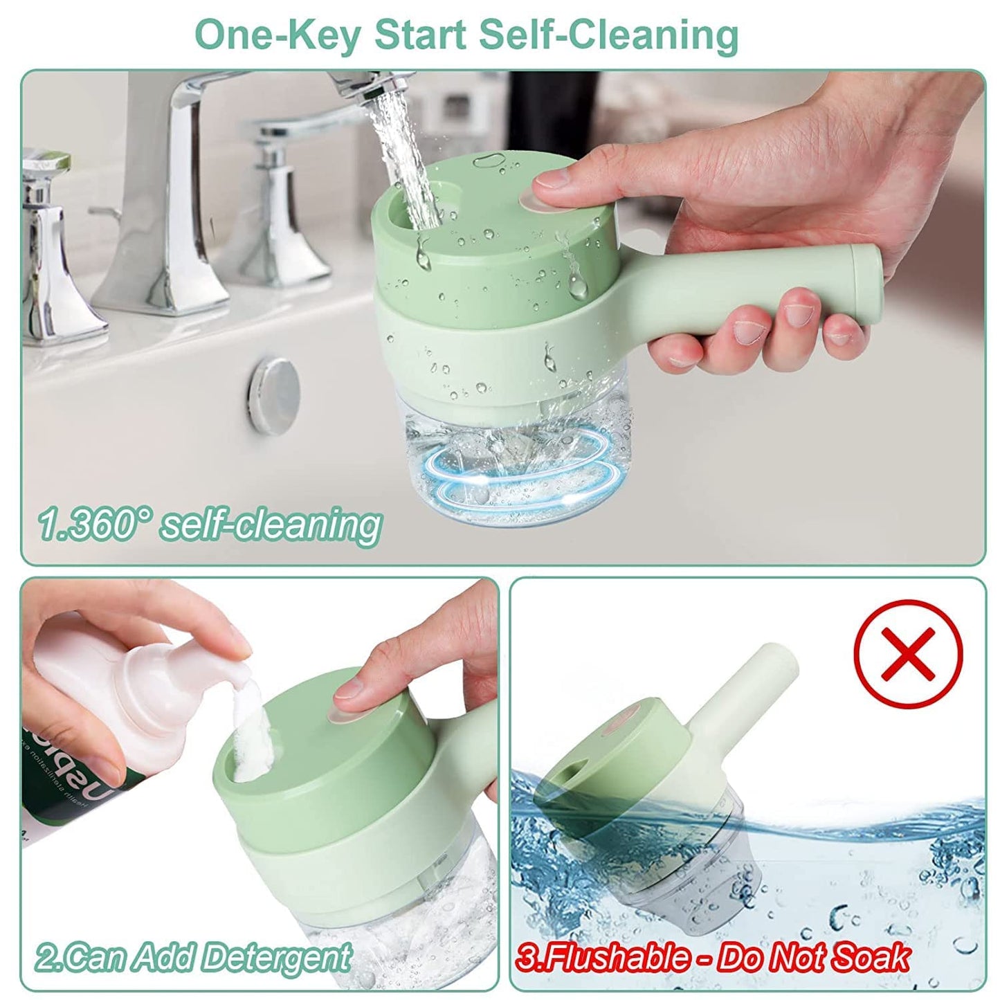 5 in 1 Handheld Hammer Electric Vegetable Cutter