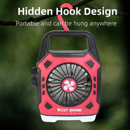 Rechargeable Fan with LED Light