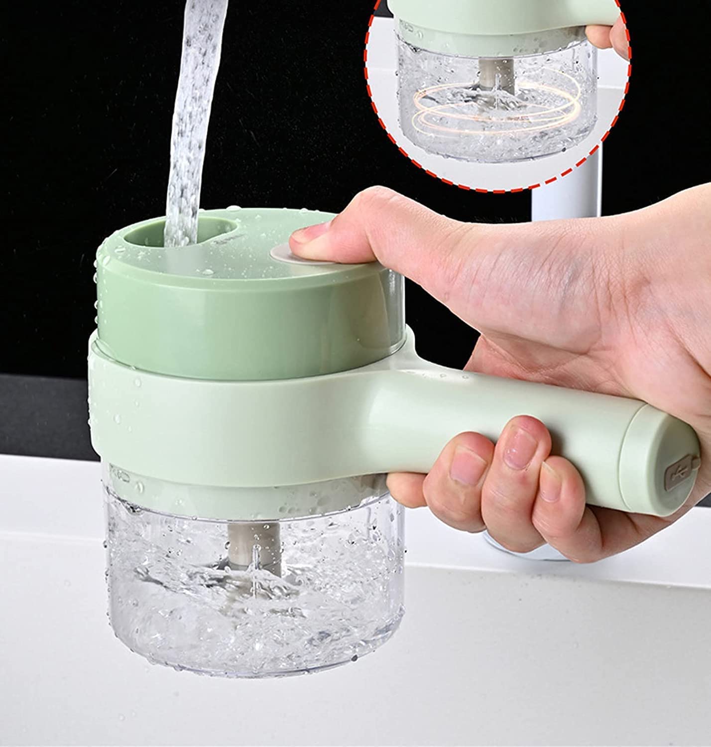 5 in 1 Handheld Hammer Electric Vegetable Cutter