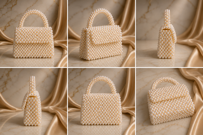 Lumina Pearl Beaded Bag