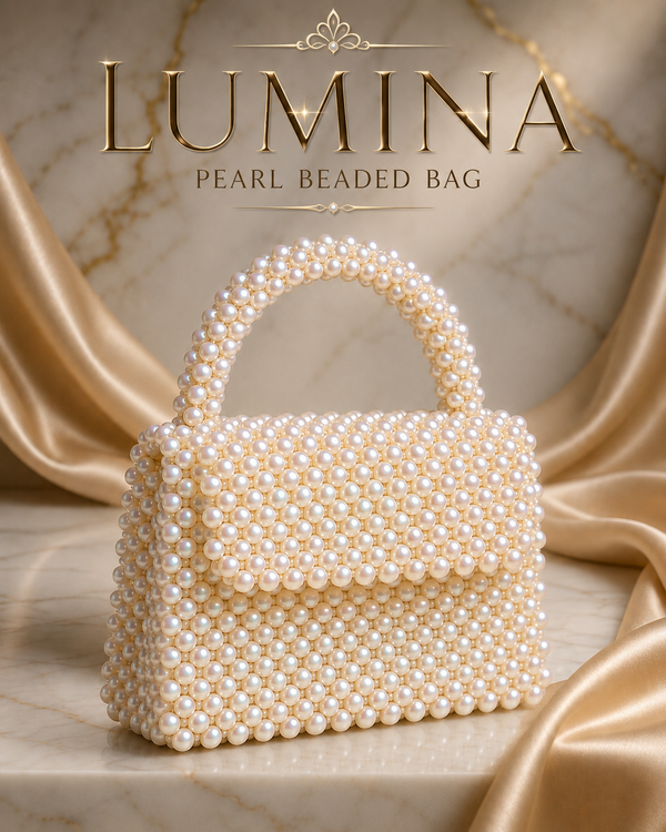 Lumina Pearl Beaded Bag