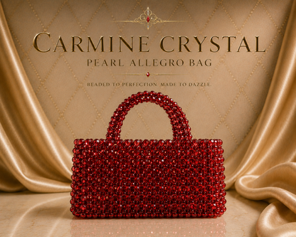 Carmine Crystal Pearl Allegro Bag