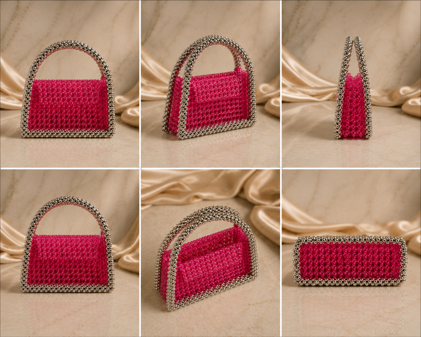 Rose Luxe Beaded Bag