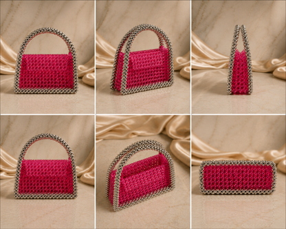 Rose Luxe Beaded Bag