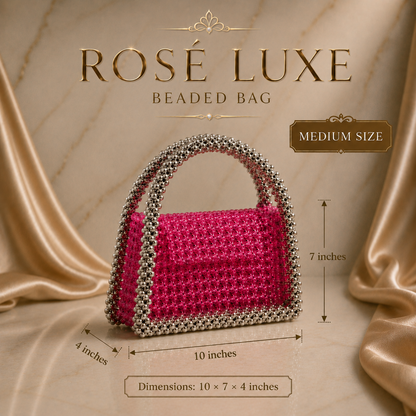 Rose Luxe Beaded Bag