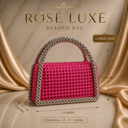 Rose Luxe Beaded Bag