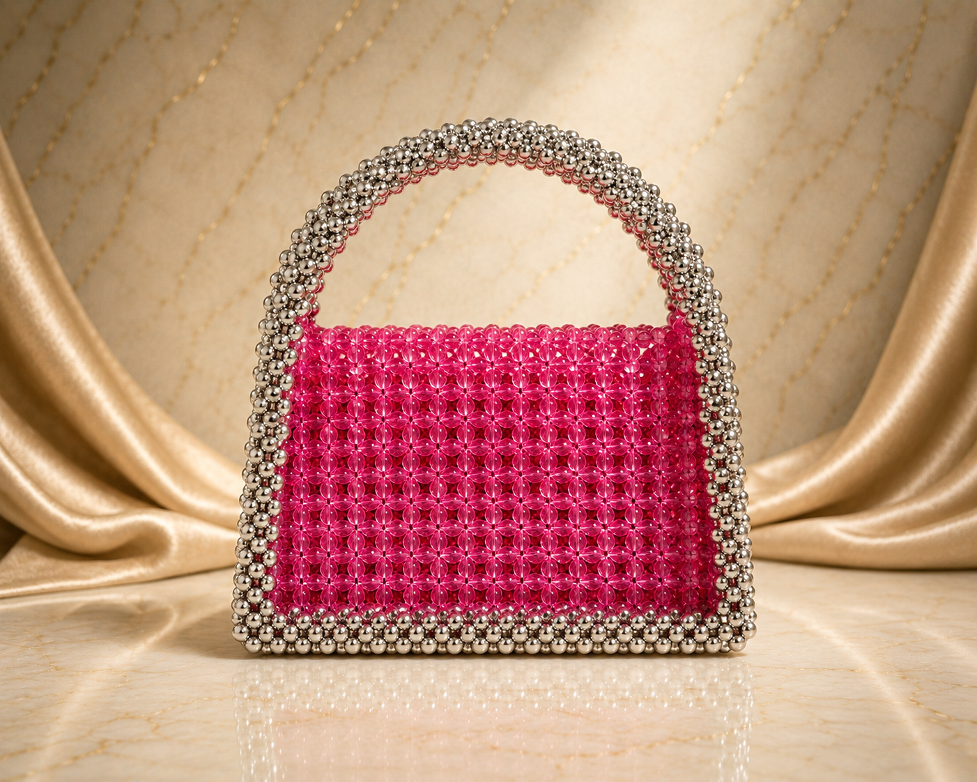 Rose Luxe Beaded Bag