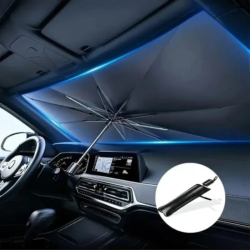 Foldable Car Windshield Sunshade Umbrella – UV & Heat Protection