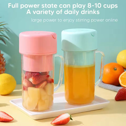 Professional Mini Juicer – Portable Blender & Smoothie Maker with Built-In Straw | Compact Fruit Extractor for Travel & Home Use