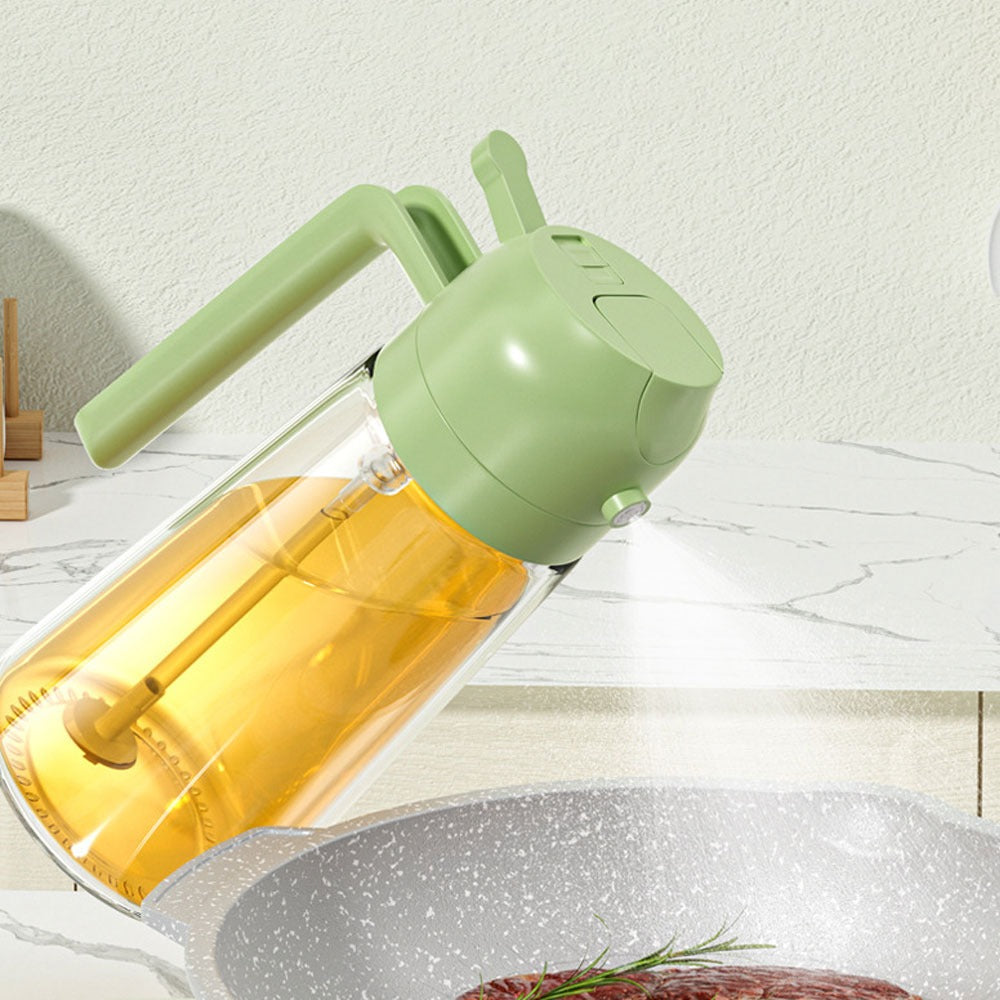 2-in-1 Oil Sprayer Bottle for Kitchen – Spray & Pour Dispenser