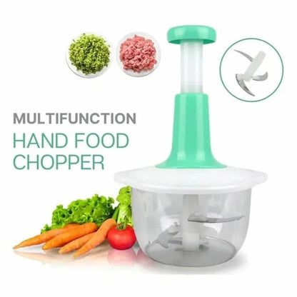 1.5L Manual Food Chopper – Speedy Hand Press Vegetable & Fruit Cutter