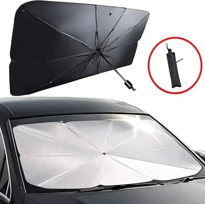 Foldable Car Windshield Sunshade Umbrella – UV & Heat Protection