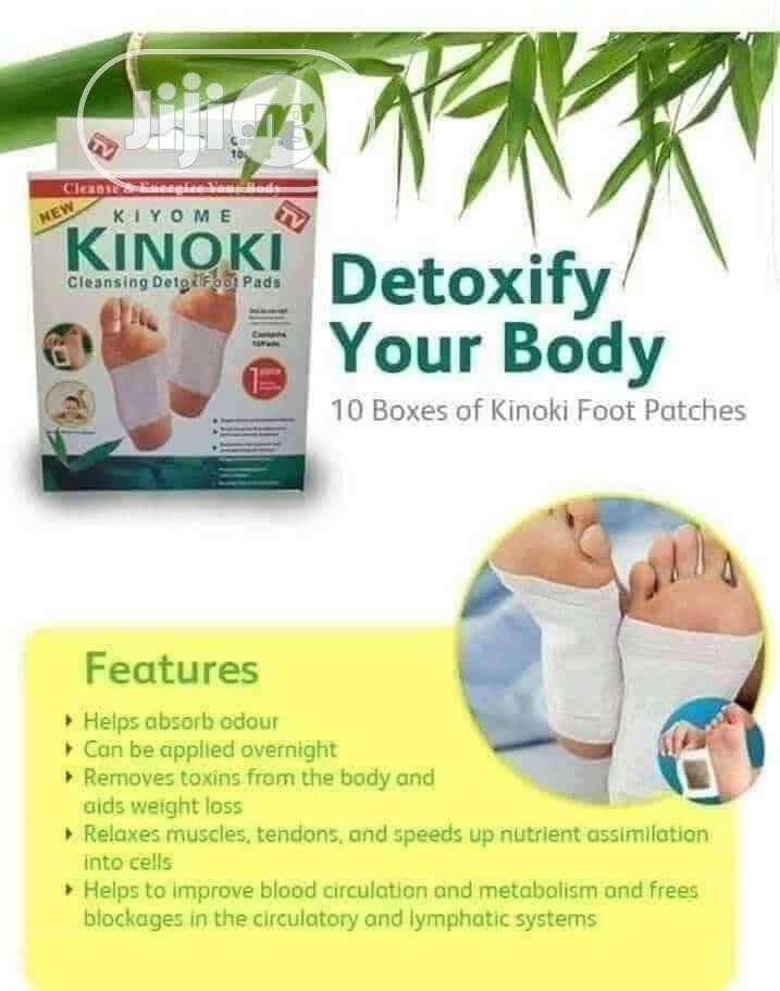 Kinoki Bamboo Vinegar Foot Detox Patches – Natural Overnight Foot Pads | Pack of 10