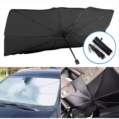Foldable Car Windshield Sunshade Umbrella – UV & Heat Protection