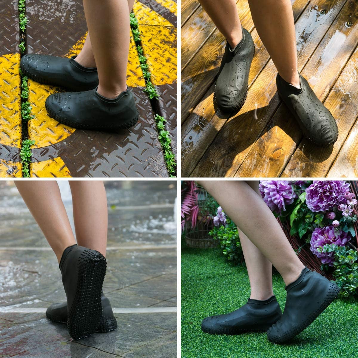 Waterproof Silicone Shoe Covers | Reusable Rain Boot Covers for Men & Women