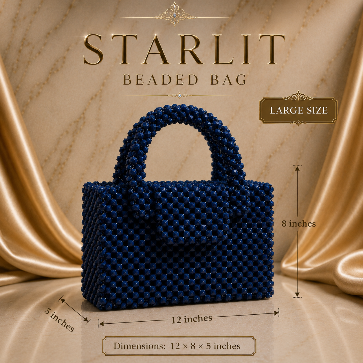 Starlit Beaded Bag