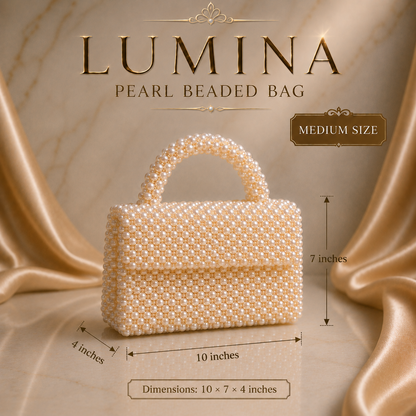Lumina Pearl Beaded Bag