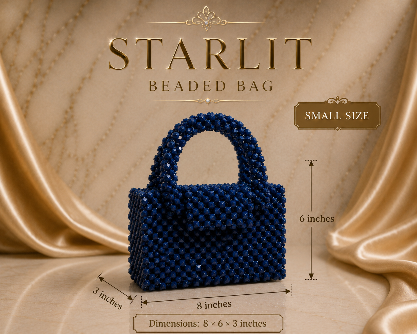 Starlit Beaded Bag